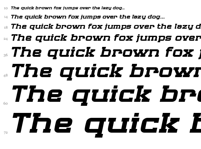 SF Big Whiskey font waterfall
